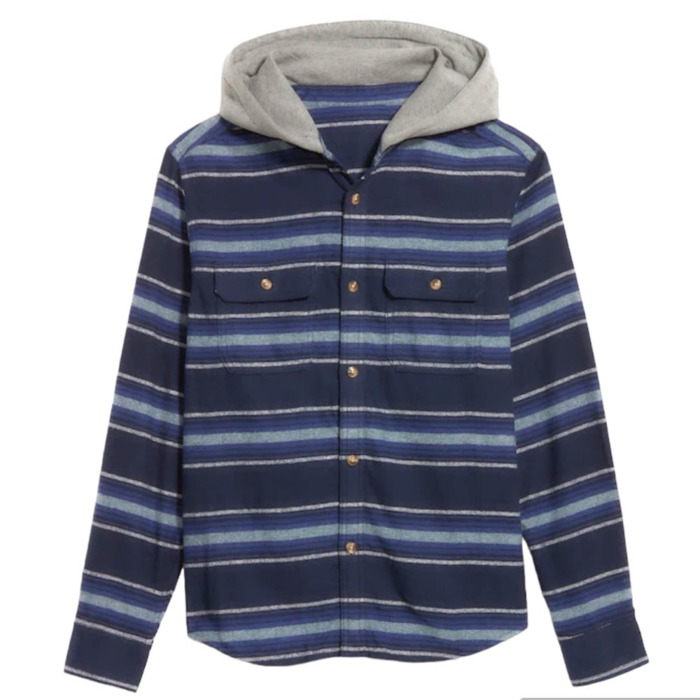 NWT oldnavy Hooded Flannel Shirt for Men size small